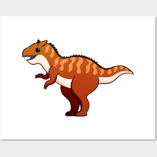 cartoon carnotaurus Posters and Art